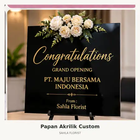 Papan Bunga Akrilik Ciawi Bogor